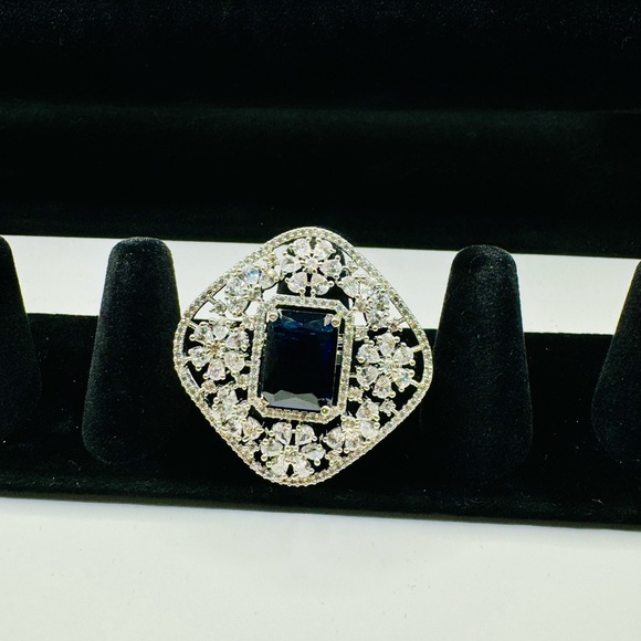 Fashion Adjustable CZ Ring - Picture 2 of 3